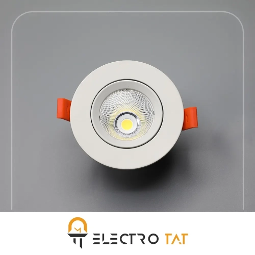 چراغ سقفی توکار 8 وات COB متحرک سان لوکس