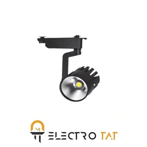 چراغ ریلی 30W بدنه مشکی COB پارس شعاع توس
