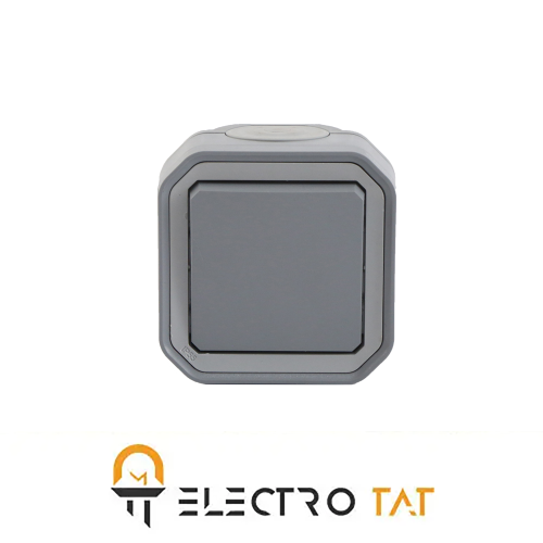 کلید تك پل روكار طوسی ضد آب پلکسو لگراند كد ٦٩٧١١