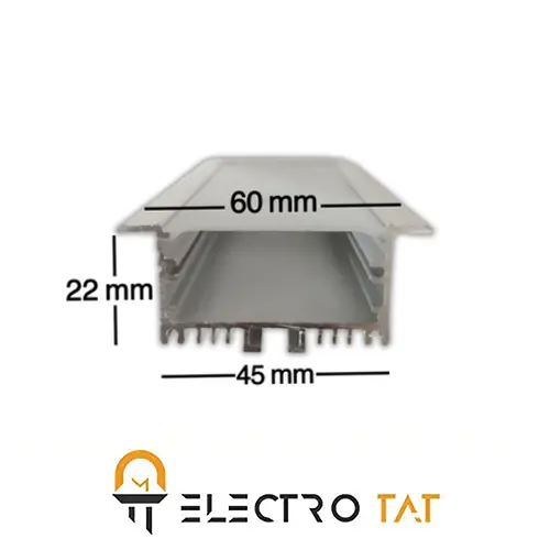 پروفیل لاین نوری توکار کد 23