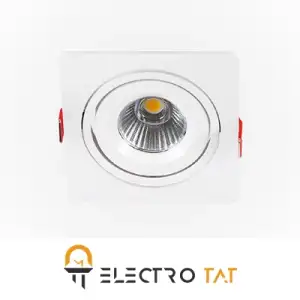 چراغ سقفی توکار COB مربع SH-6301 9W شعاع