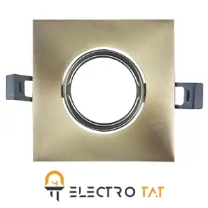 قاب هالوژن مربع آنتیک (برنزی)