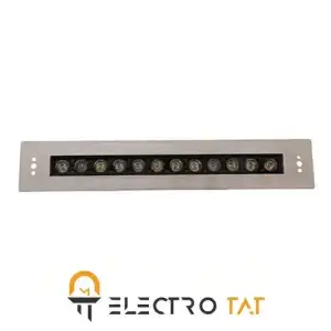چراغ استخری توکار استیل 12w تک رنگ12ST