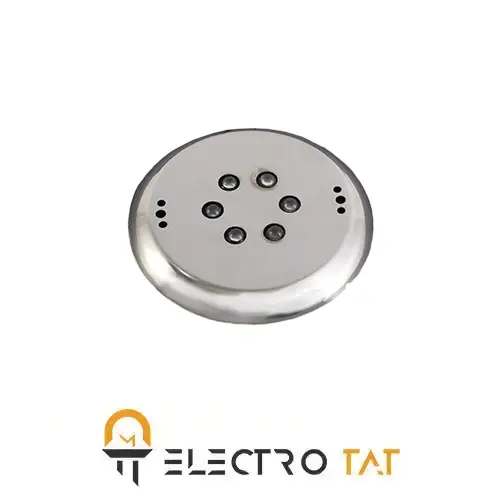 چراغ روکار استخری فلت استیل ۱۸ وات فول کالر مدل 18RF-NS