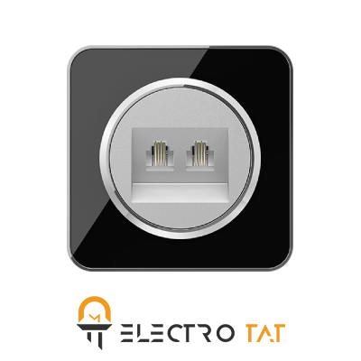 سوکت تلفن دوقلو ایران الکتریک مدل اسپیناس