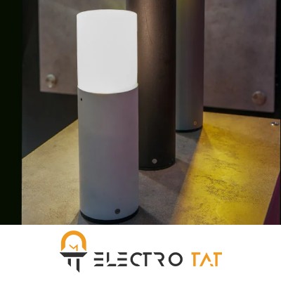 چراغ پارکی استوانه زمرد نور 30 سانتی متری