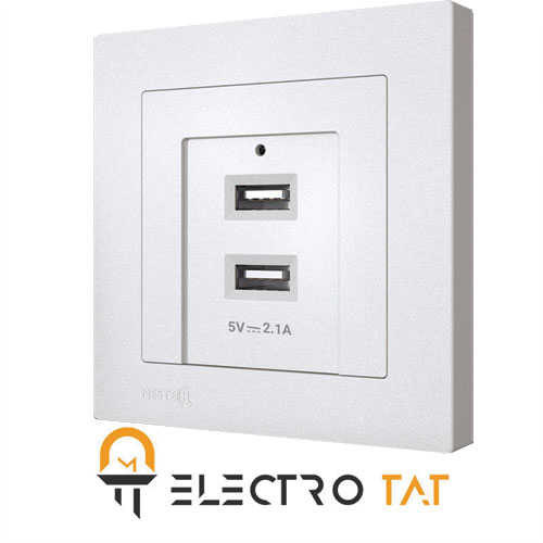 شارژر USB-Type B دوبل Evidente نستک 