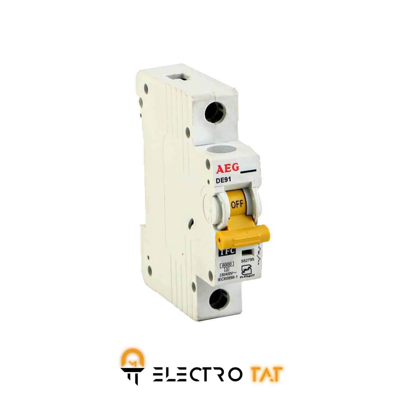 کلید مینیاتوری AEG تکفاز 63 آمپر