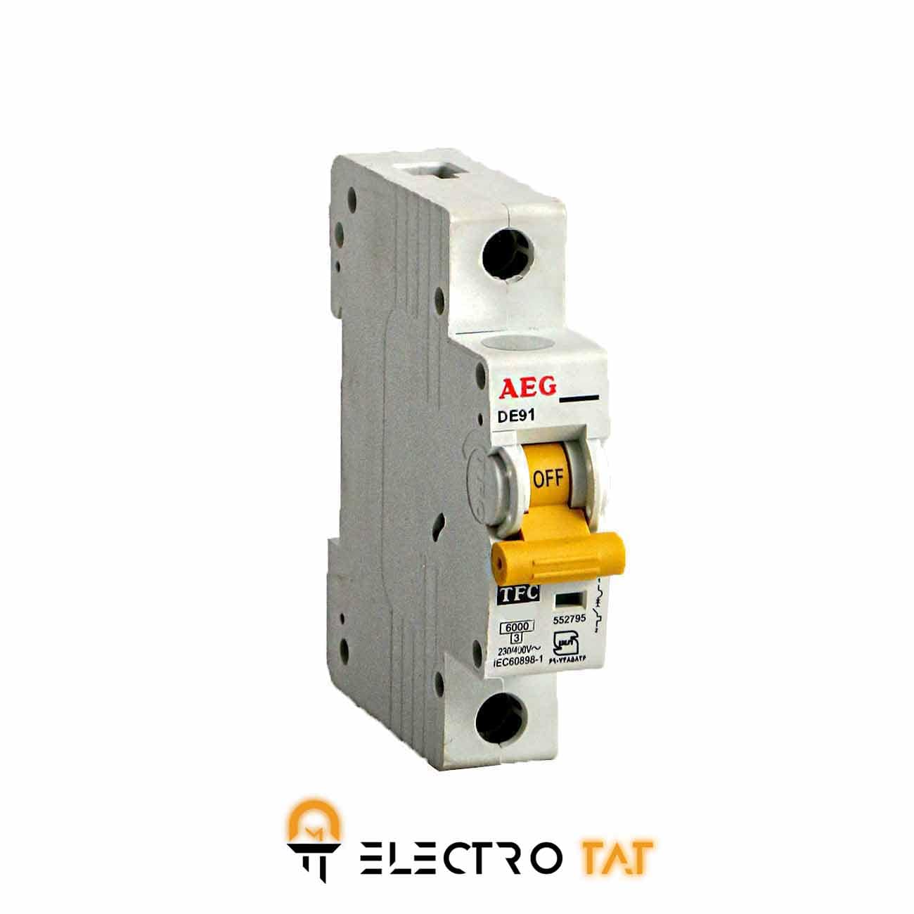 کلید مینیاتوری AEG تکفاز 16 آمپر