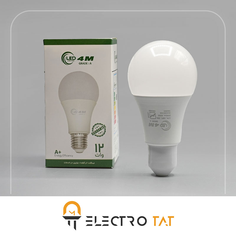 لامپ حبابی ال ای دی 12 وات 4M