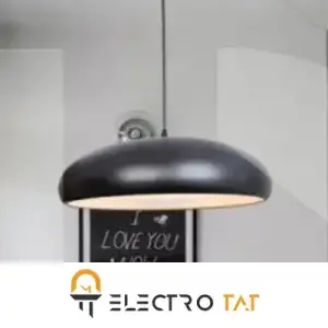 چراغ آویز طلق دار 3 لامپ مشکی