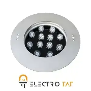 چراغ استخری توکار استیل 24w تک رنگ 24TOL