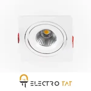 چراغ سقفی توکار COB مربع SH-6301 9W شعاع
