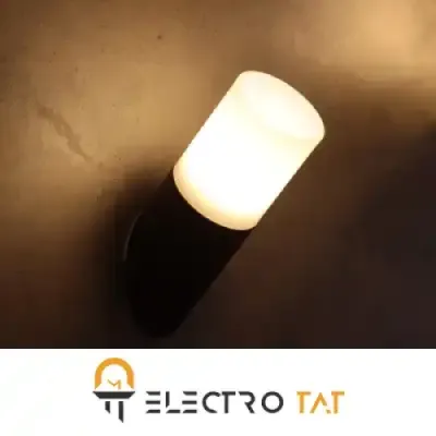 چراغ دیواری استوانه مورب زمرد نور