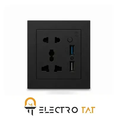 پریز یونیور سال پیانویی شارژر 20w کامکث