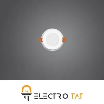 چراغ توکار گلاریس 7w دایره ای پارس شعاع توس