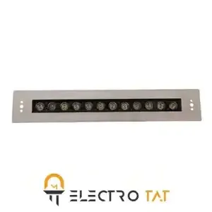 چراغ استخری توکار استیل 12w تک رنگ 12TML