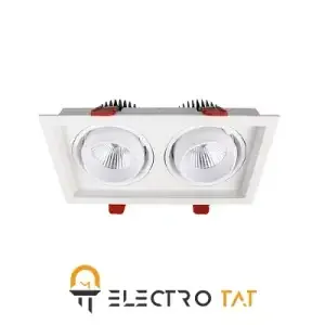 چراغ سقفی COB توکار SH-AL6702 2*36W شعاع