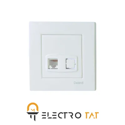 سوکت شبکه CAT-6 توکار آسا دلند الکتریک