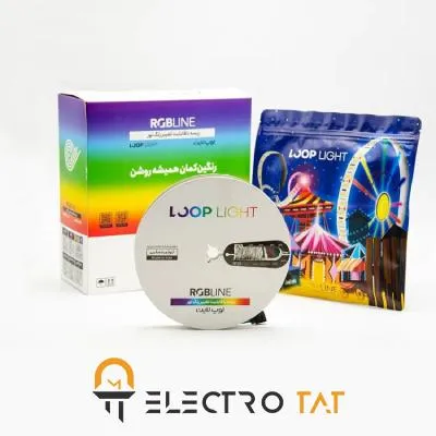 ریسه RGB 5050 تراکم 60 12 ولت لوپ لایت