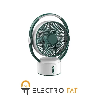 پنکه شارژی پرتابل همراه با چراغ SH-L2819 شعاع