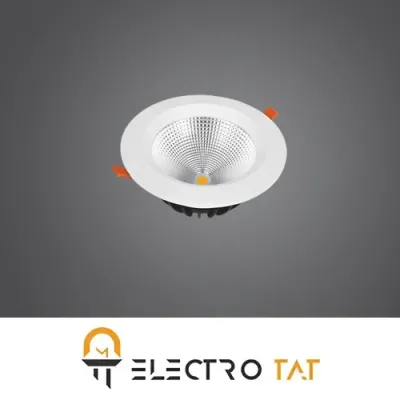 چراغ سقفی توکار هارمونیک 30 وات COB پارس شعاع توس 