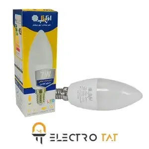 لامپ لوستری شمعی LED-7W افراتاب