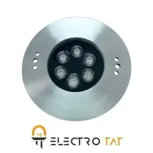 چراغ استخری توکار استیل 12w تک رنگ 12TOL
