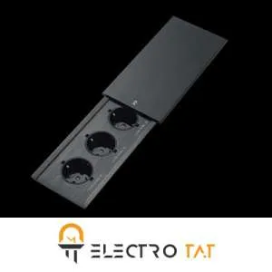 پریز کابینتی کشویی سه پریز نستک 