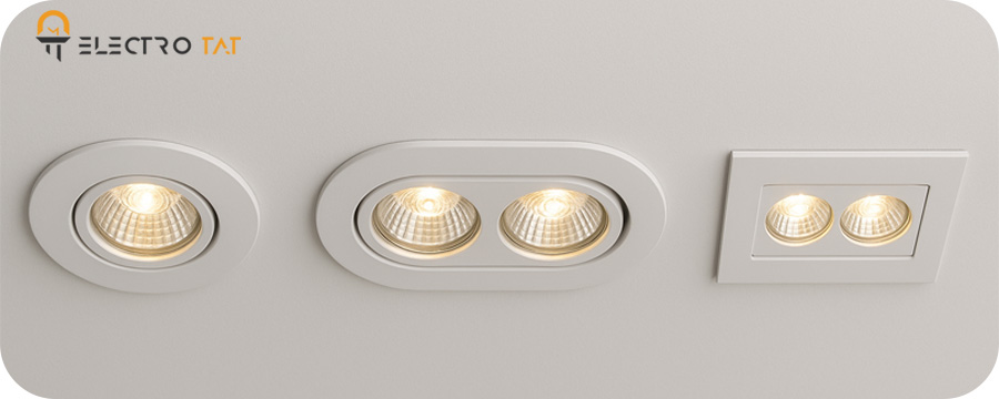 انواع قاب هالوژن براساس تعداد لامپ‌ها