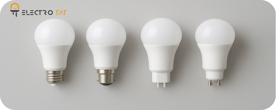 انواع لامپ ال ای دی بر اساس سرپیچ