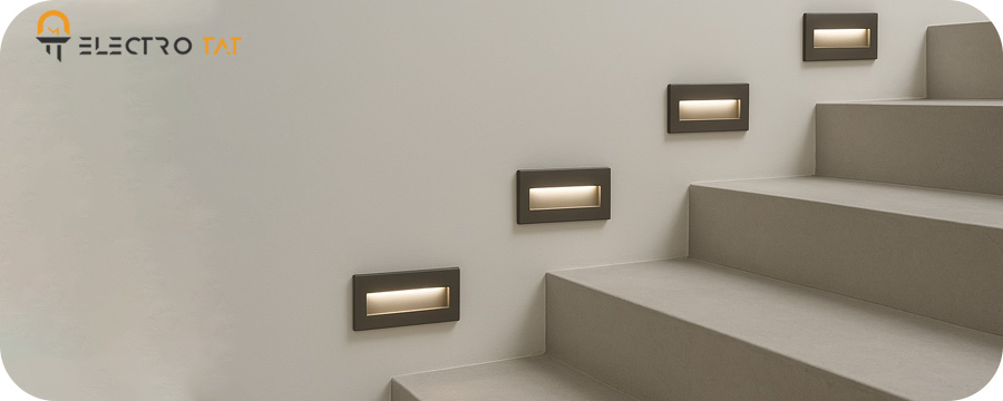 انواع چراغ کنارپله ای