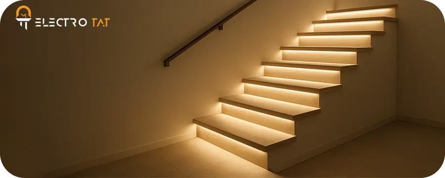 انتخاب نوع چراغ مناسب برای پله‌ها