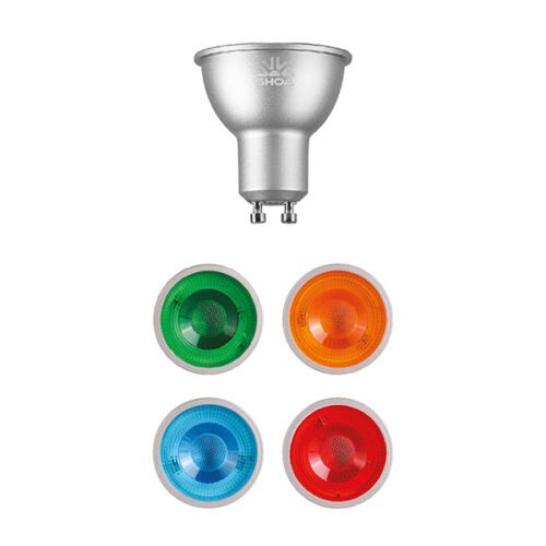 لامپ هالوژن رنگی شعاع کد SH_GU10_5W